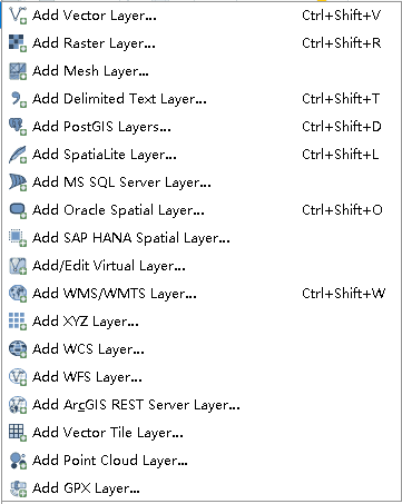 Keyboard shortcut for adding vector layer